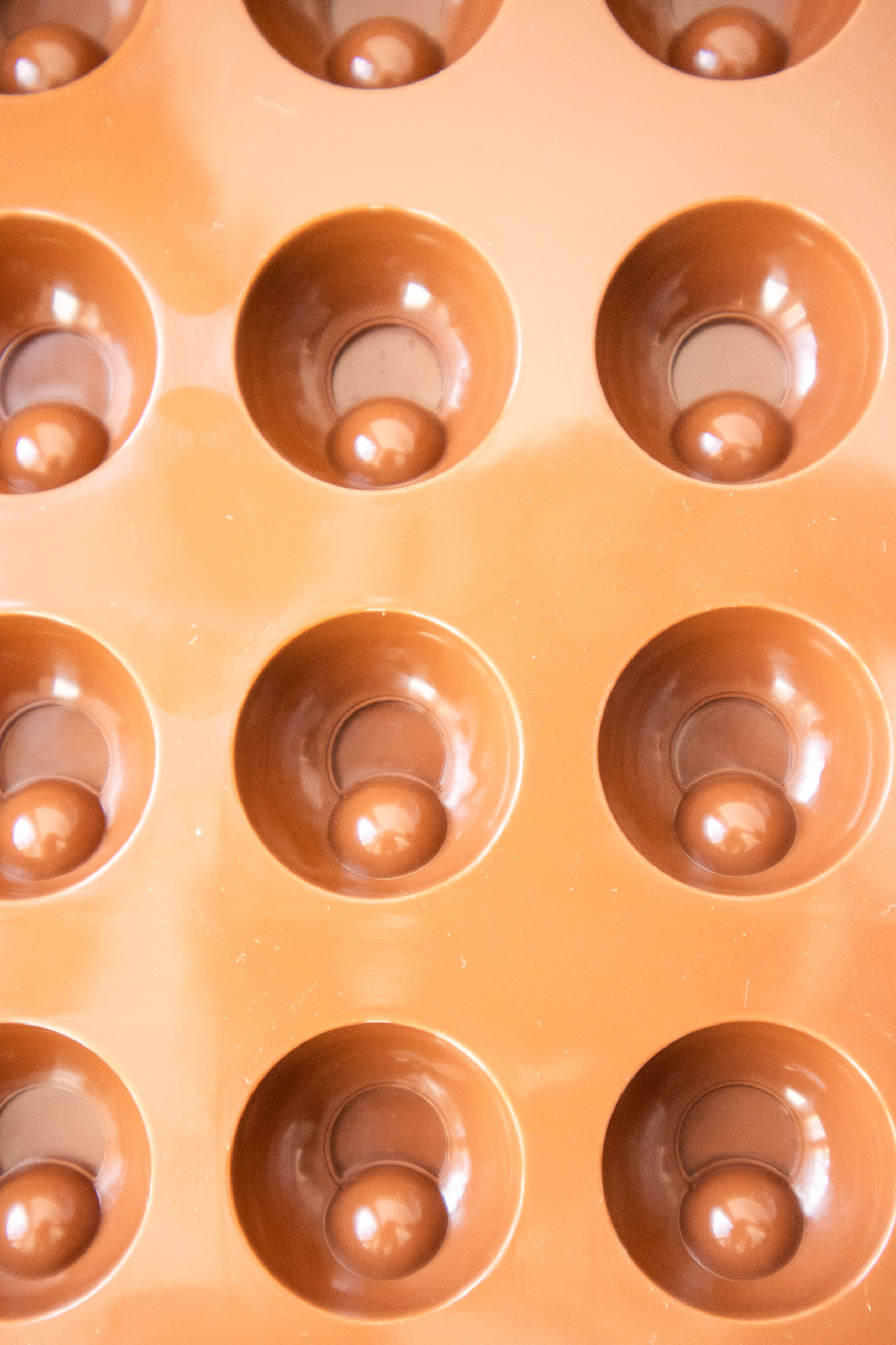 Pralinenform Silikon Kugel halbrund