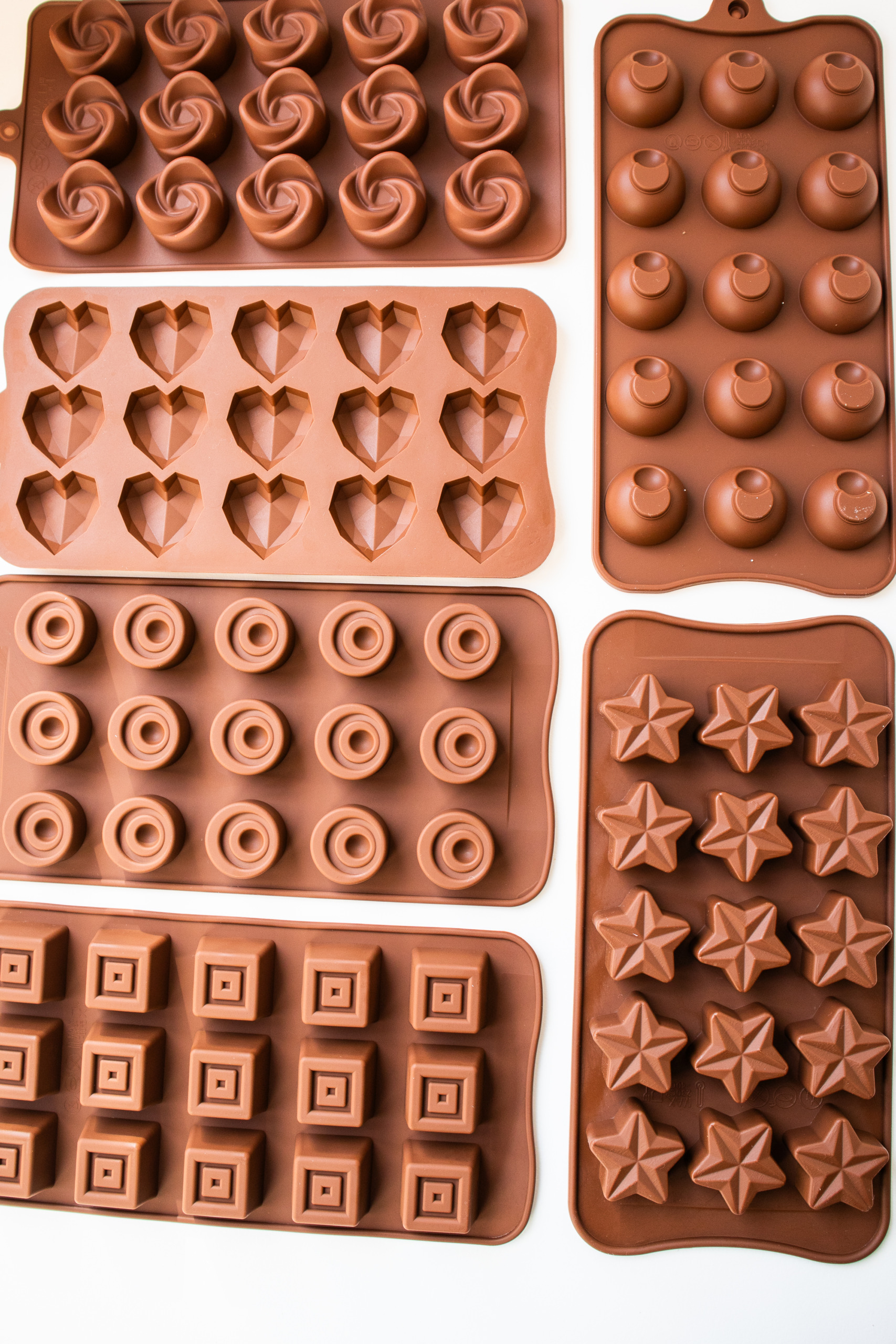 Pralinenformen Silikon verschiedene Motive